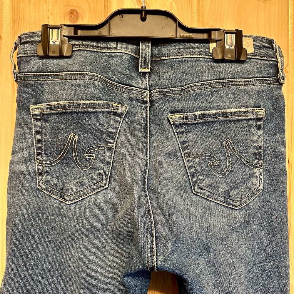 AG Super Skinny Ankle Blue Denim Jeans - Picture 5 of 9
